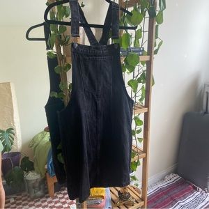 Black Overall Jean Dress